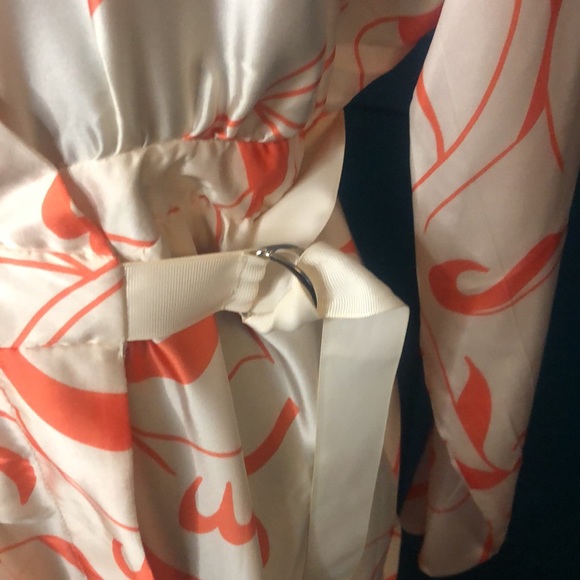 Tiered satin wrap dress - Picture 2 of 6